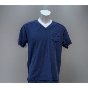 Zero Nineteen 0 19 Size Small Blue Shirt Cotton Blend